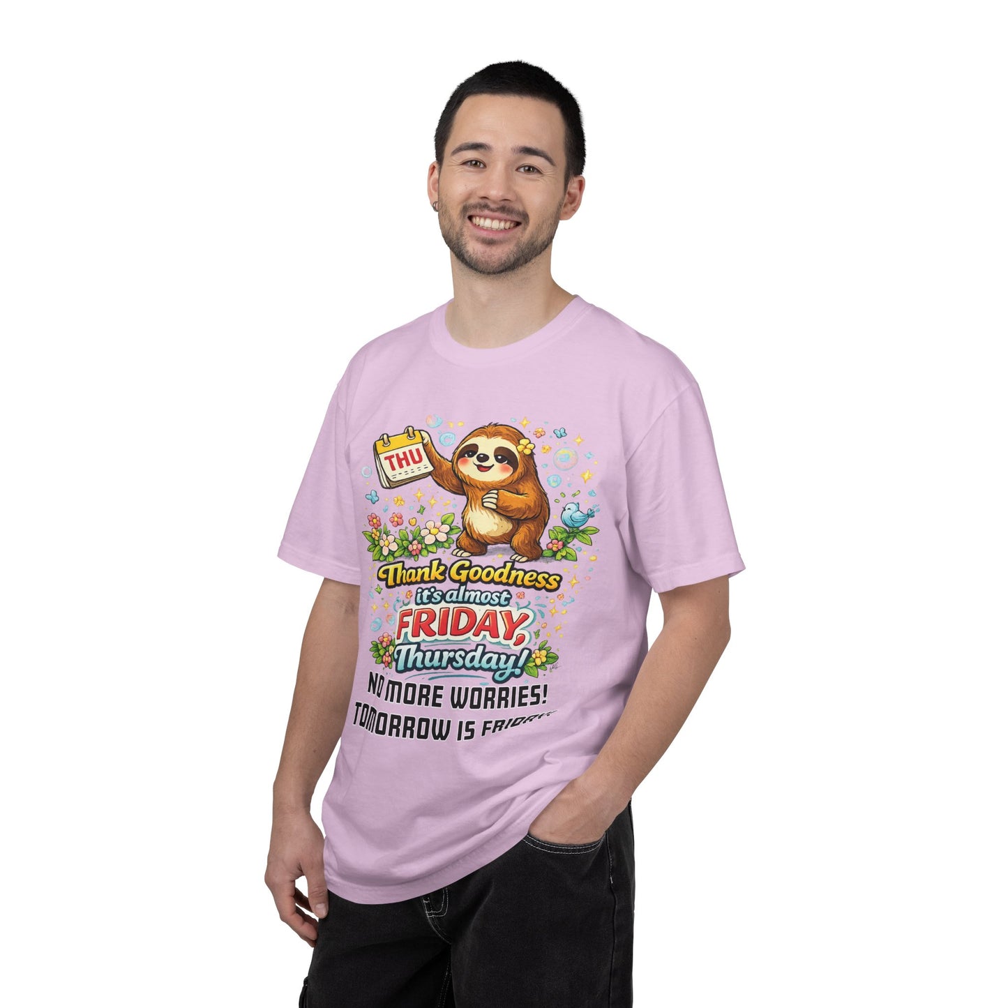 Thursday - Procrastination Sloth Series T-shirt