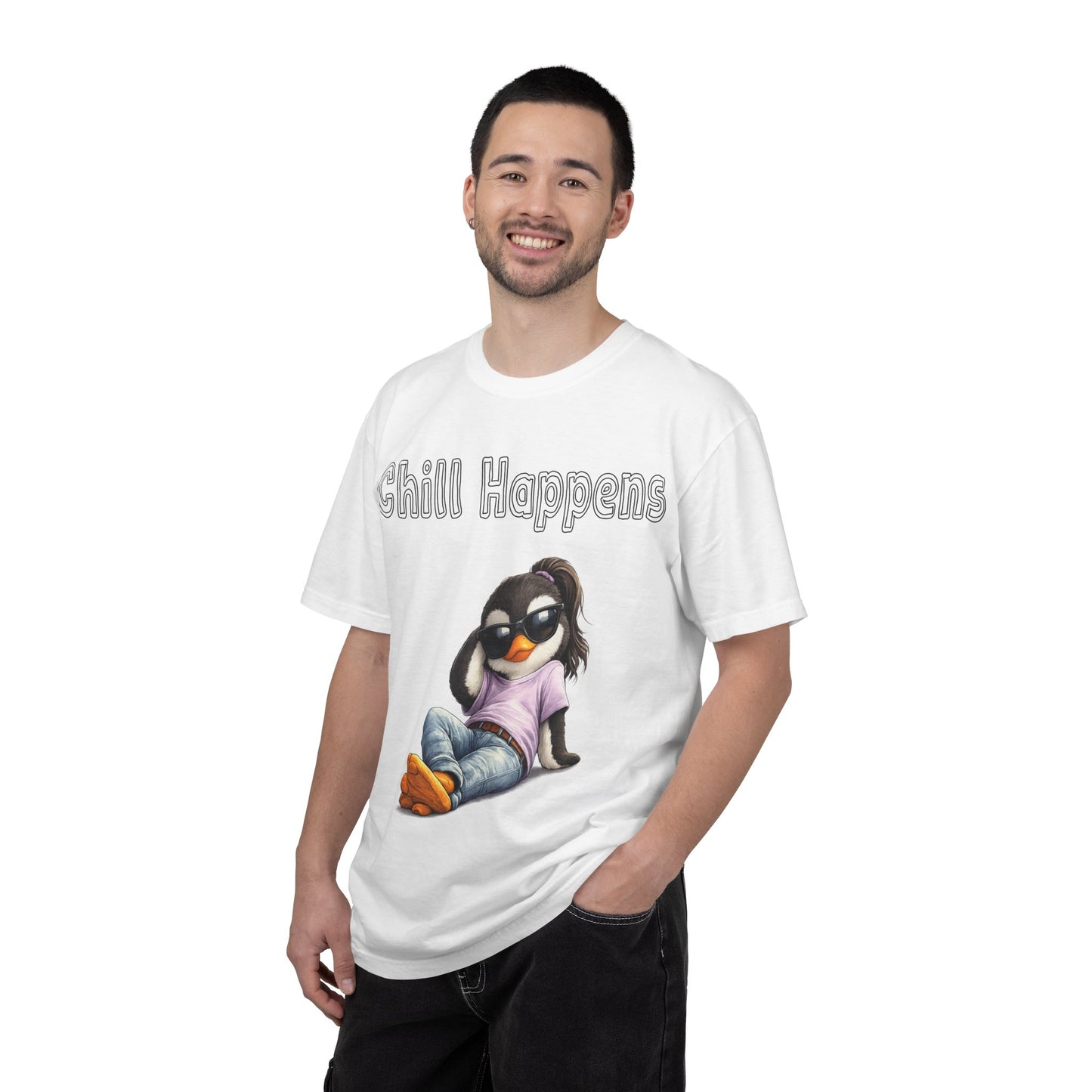 "Chill Happens" T-shirt Penguin Series