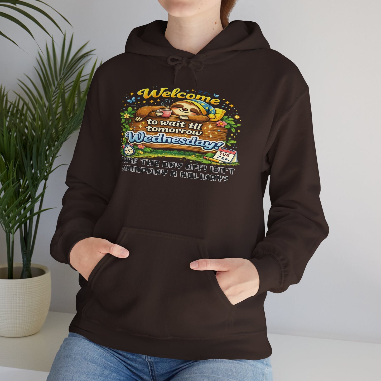 Wednesday - Procrastination Sloth Series Hoodie
