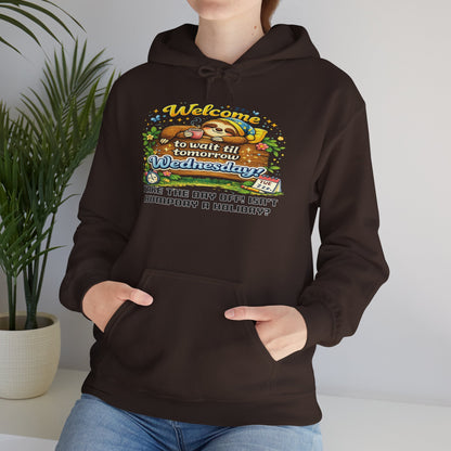 Wednesday - Procrastination Sloth Series Hoodie