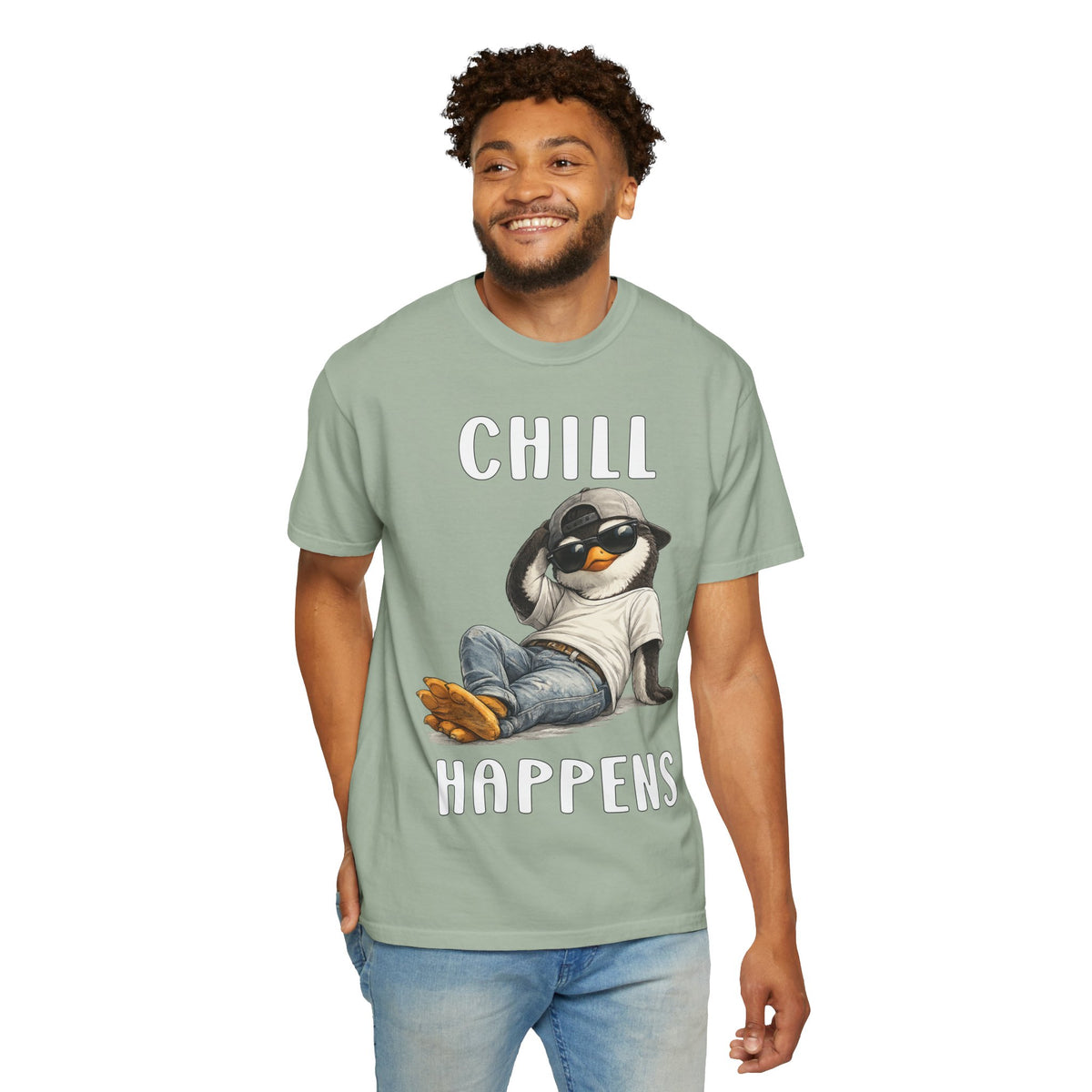 Chill Happens Boy T-shirt - Penguin Series