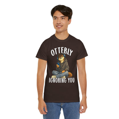 "Otterly Ignoring You" Teen Boy Tee - Otter Series