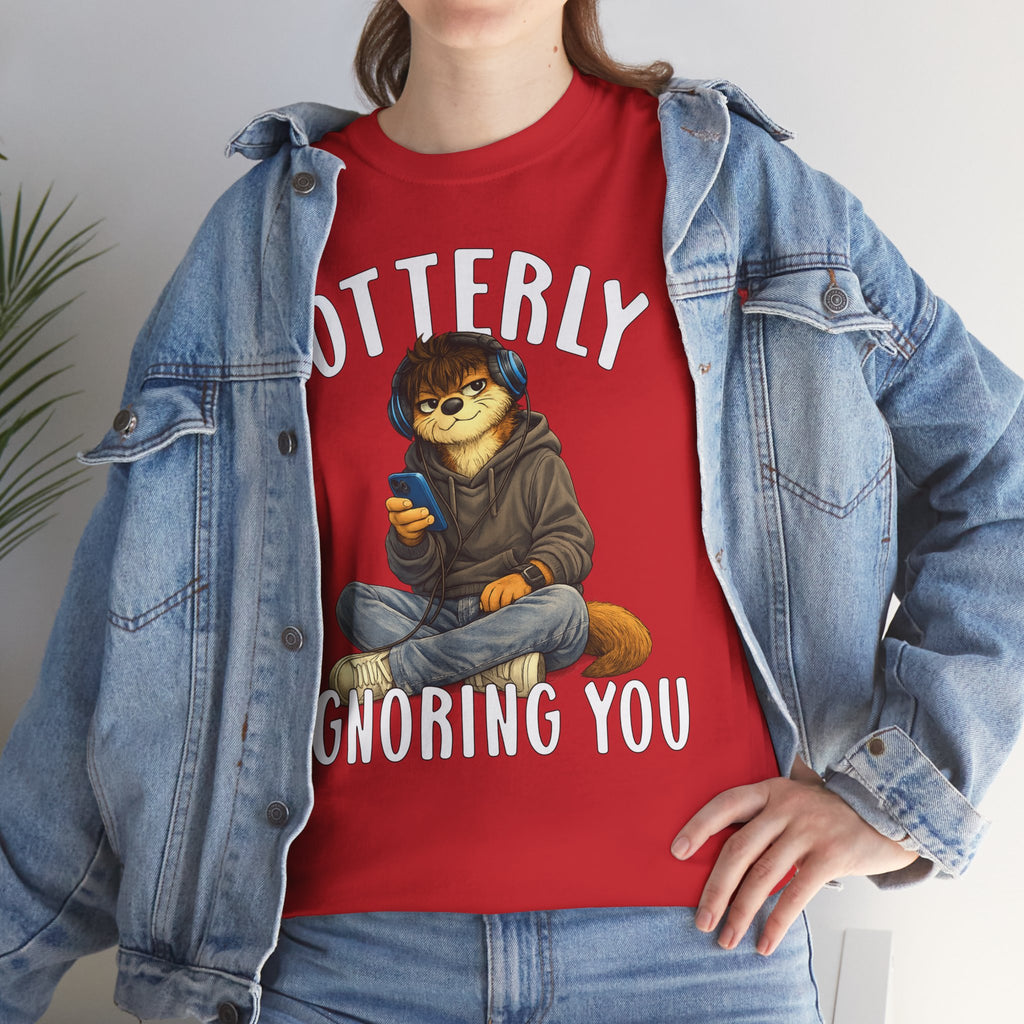 "Otterly Ignoring You" Teen Boy Tee - Otter Series