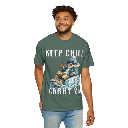 Keep Chill Carry On Boy T-shirt - Penguin Series