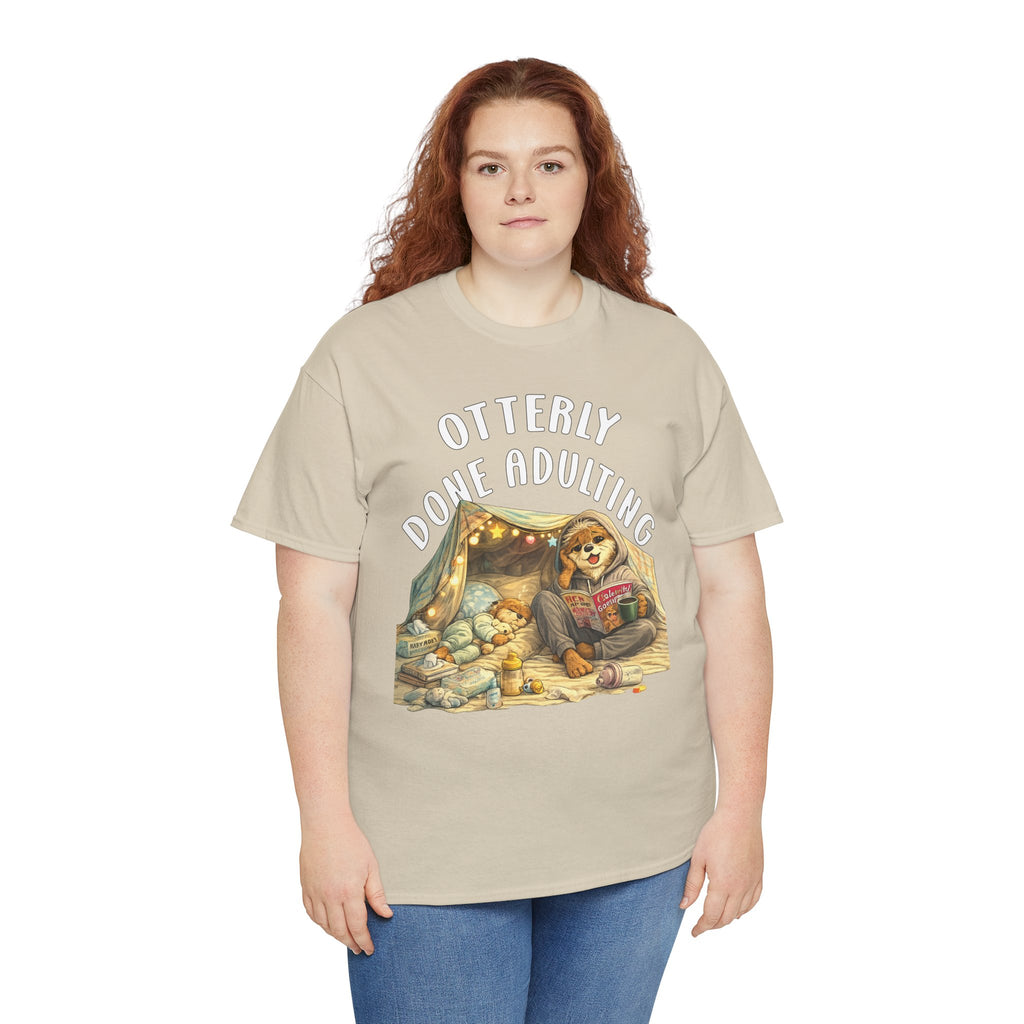 "Otterly Done Adulting" Mom Tee - Otter Series