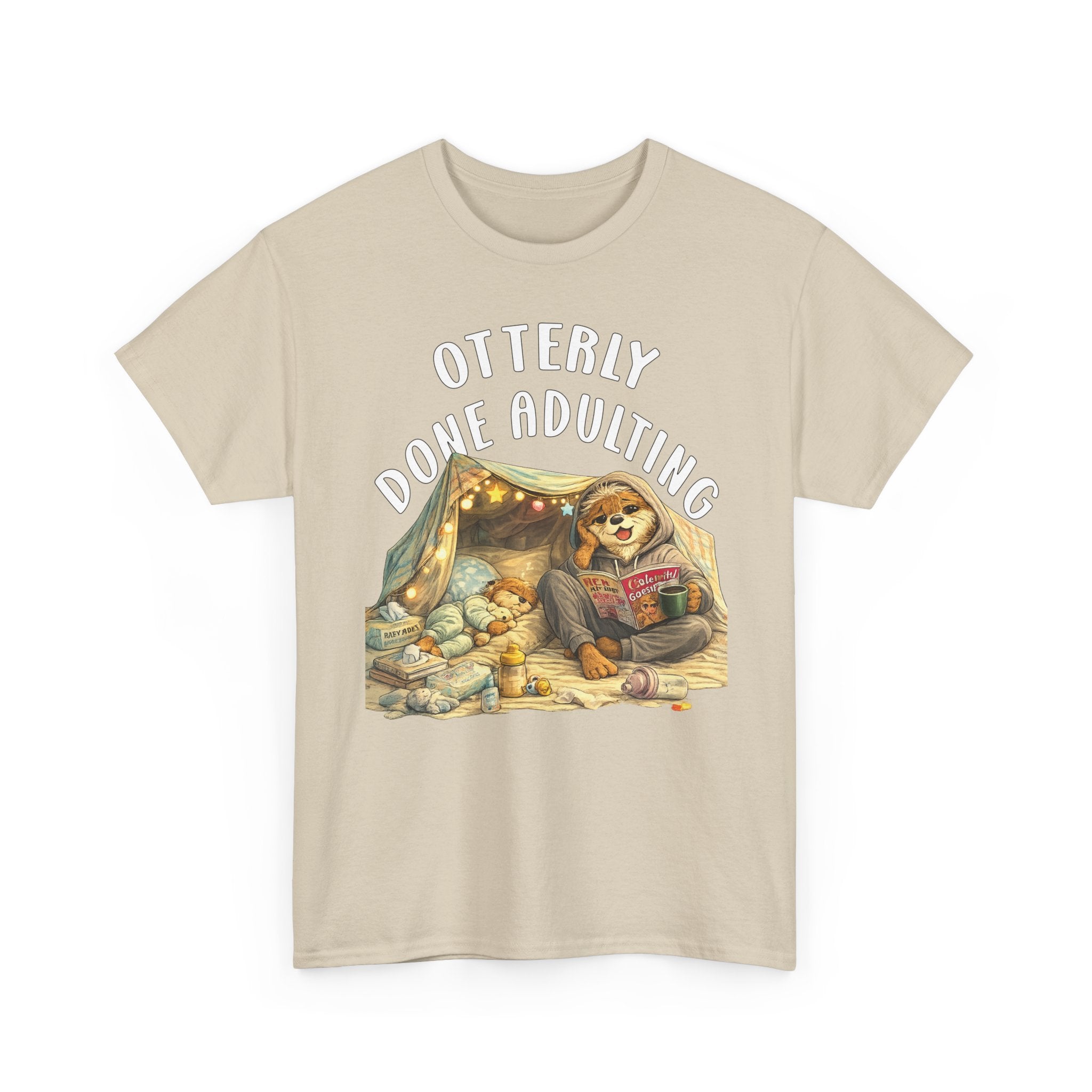 "Otterly Done Adulting" Mom Tee - Otter Series