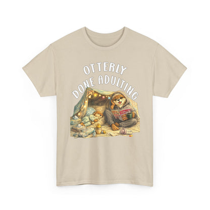 "Otterly Done Adulting" Mom Tee - Otter Series