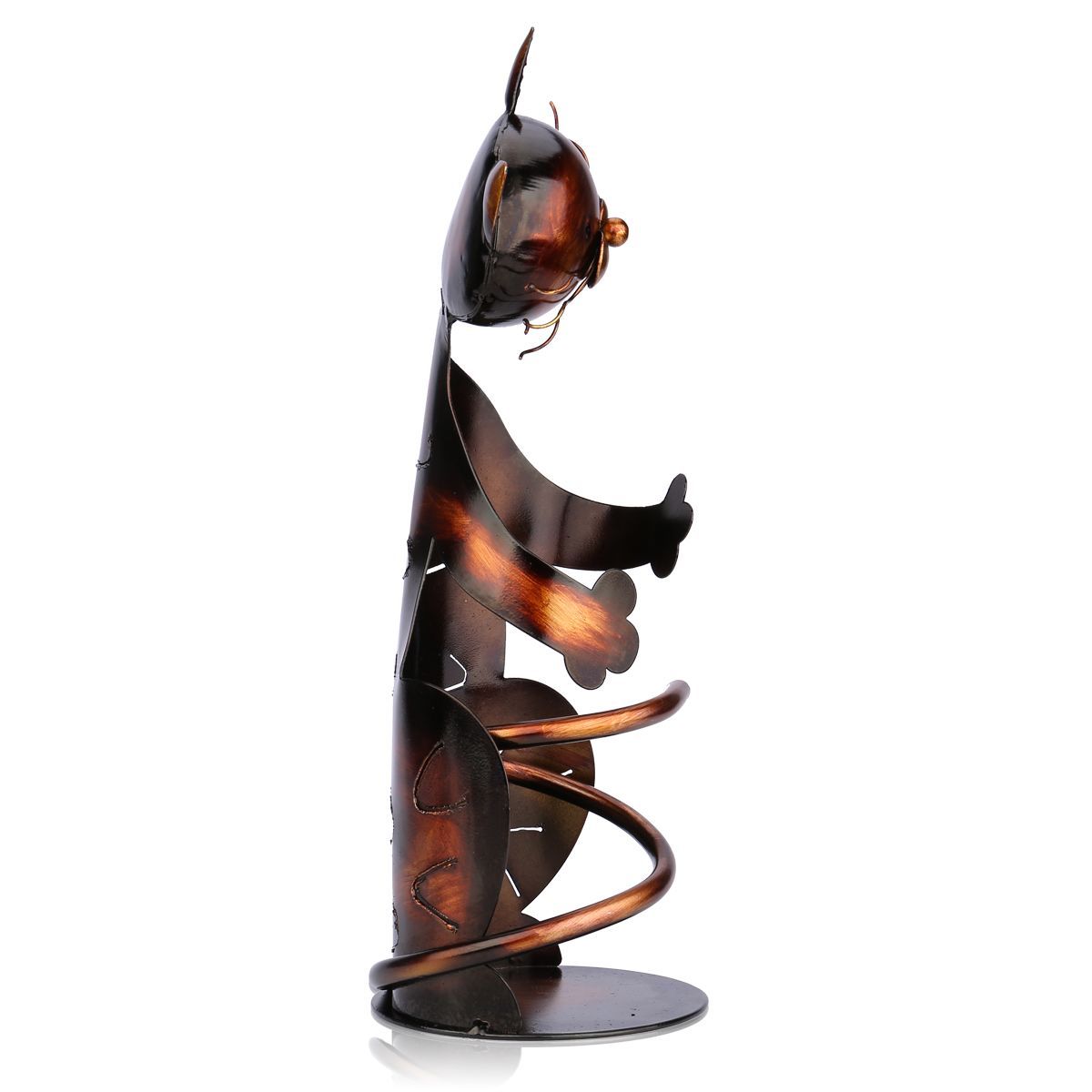 Iron Sculpture Cat Shaped Wine Holder Wine shelf