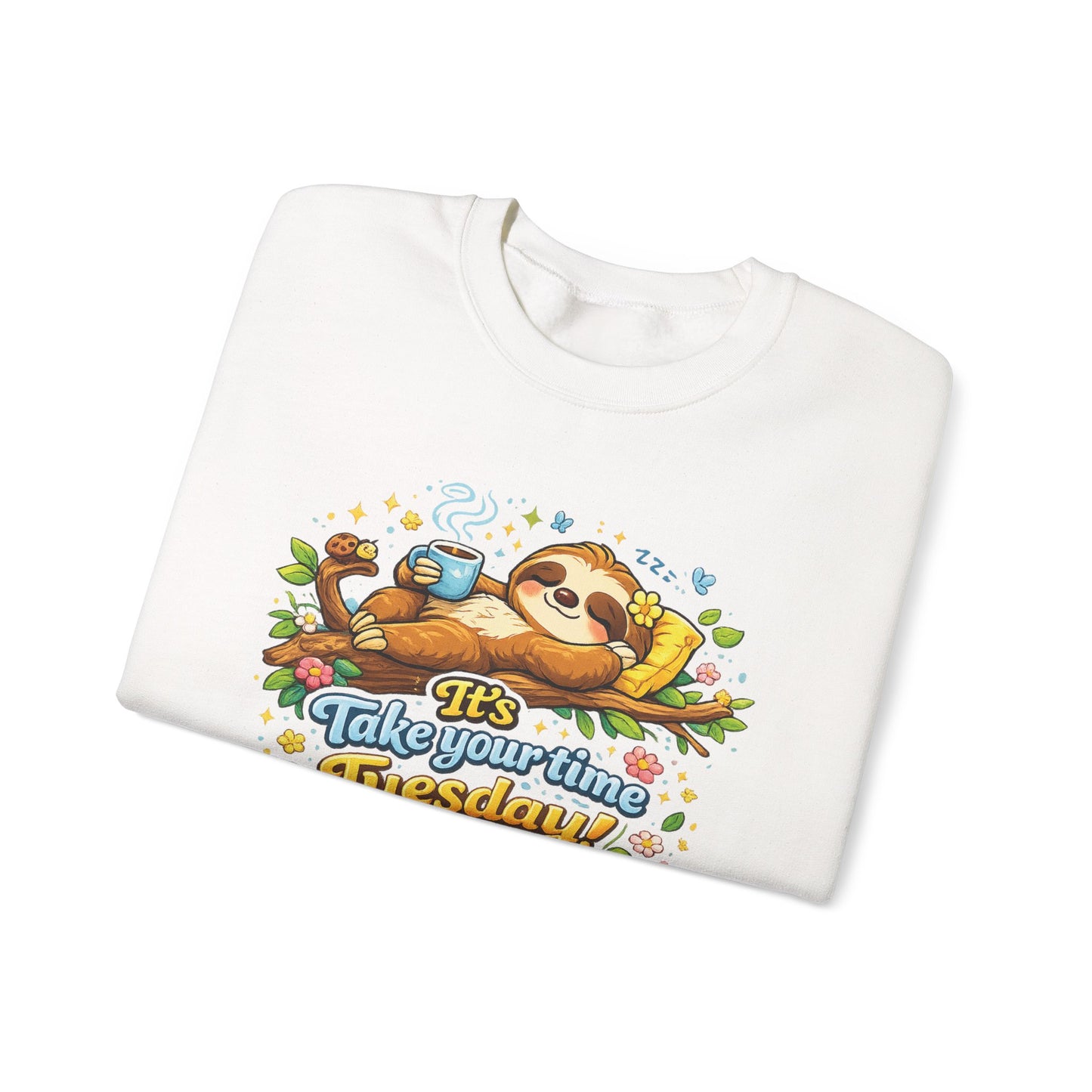 Tuesday - Procrastination Sloth Series Sweatshirt