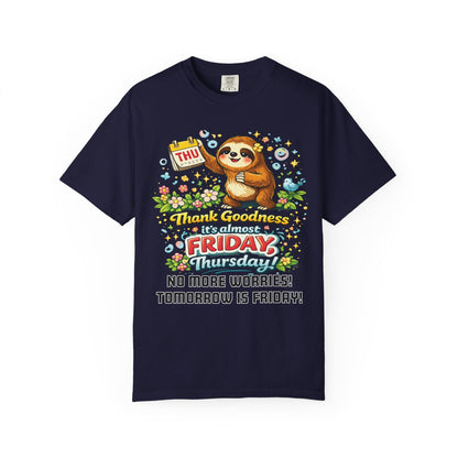 Thursday - Procrastination Sloth Series T-shirt