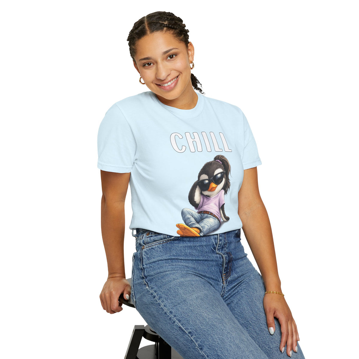 Chill Happens Girl T-shirt - Penguin Series