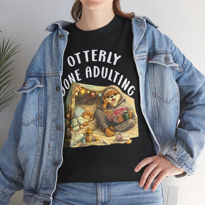 "Otterly Done Adulting" Mom Tee - Otter Series