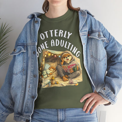 "Otterly Done Adulting" Mom Tee - Otter Series