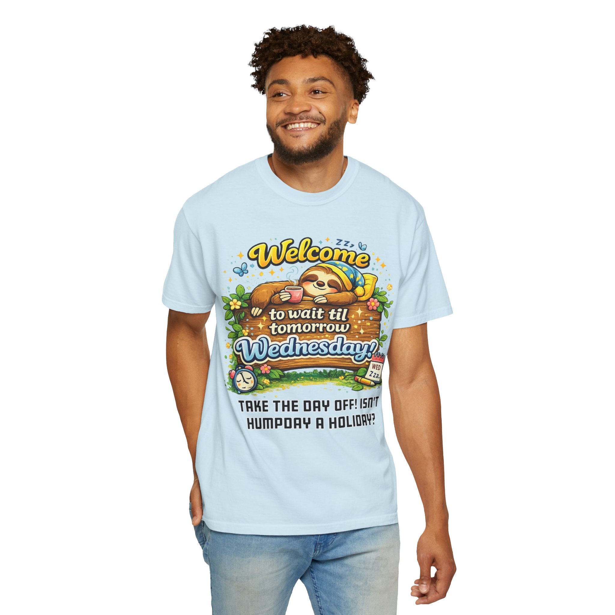 Wednesday - Procrastination Sloth Series T-shirt