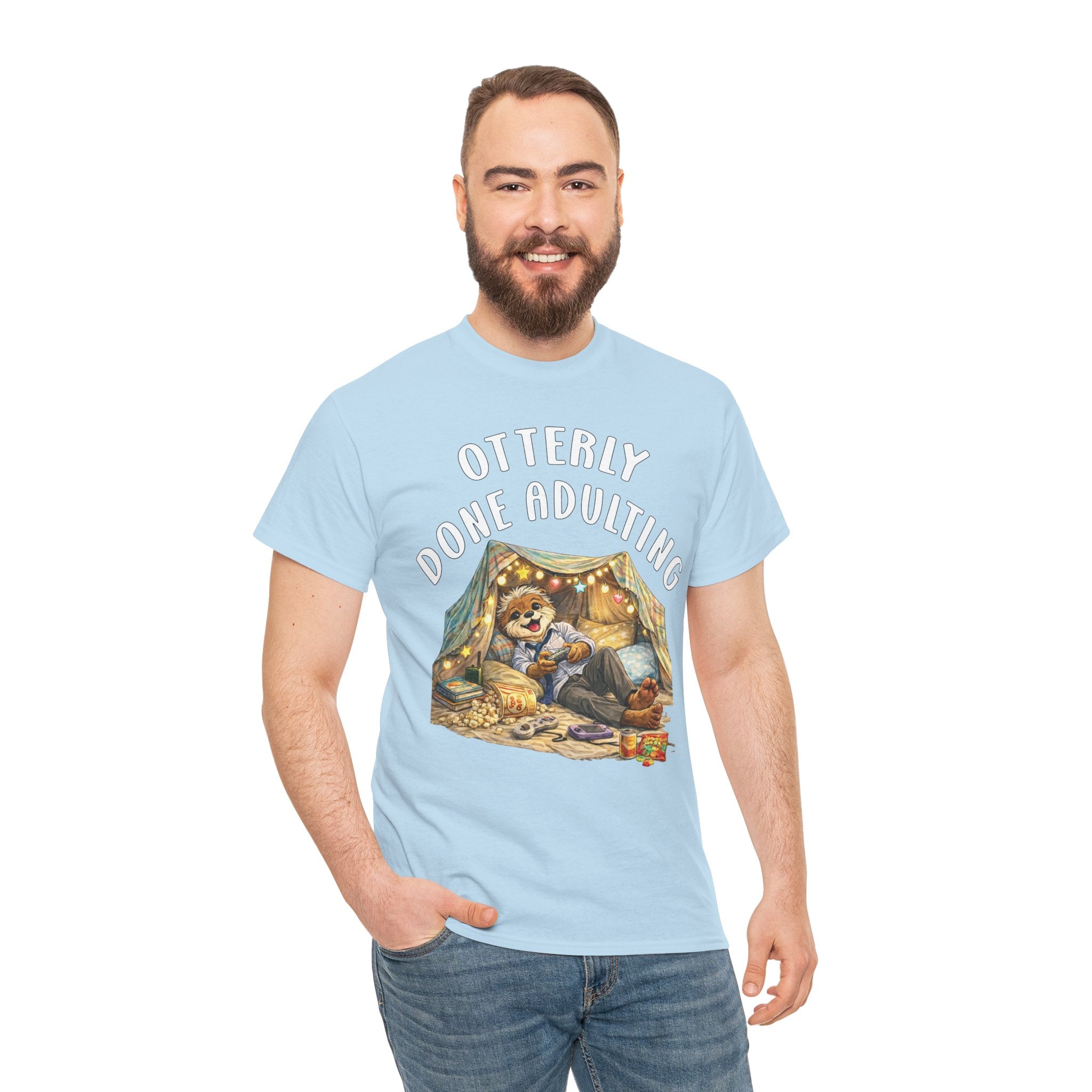 "Otterly Done Adulting" Dad Tee - Otter Series