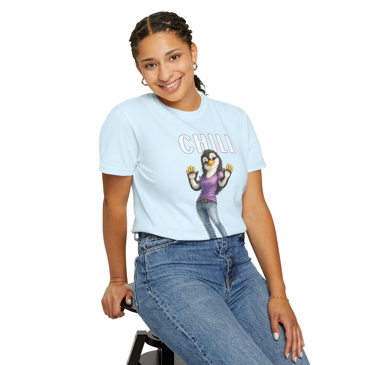 Chill Out Girl T-shirt - Penguin Series