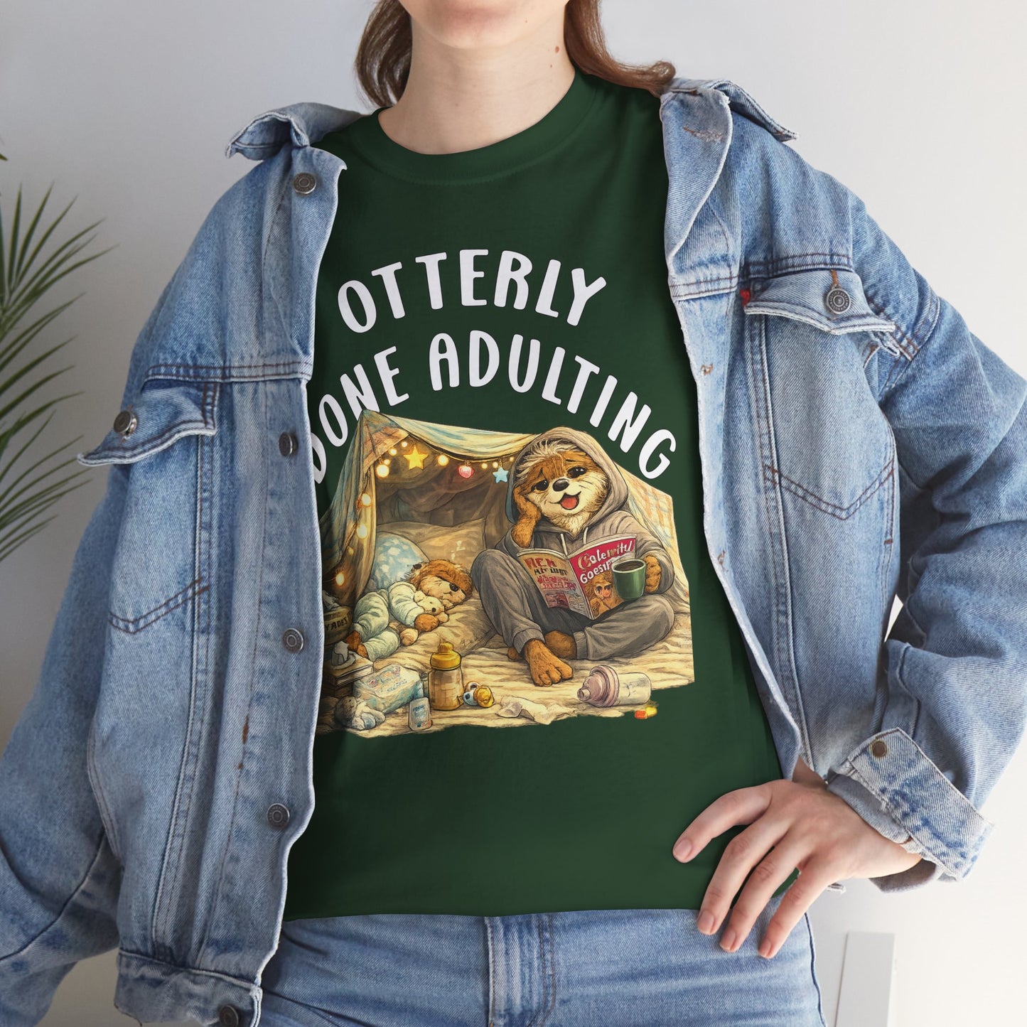 "Otterly Done Adulting" Mom Tee - Otter Series