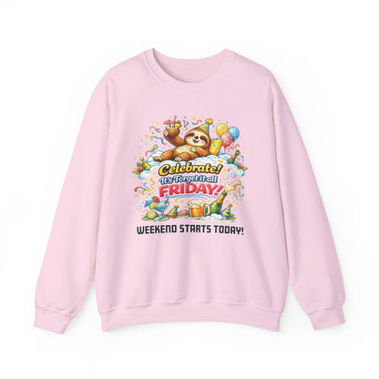 Friday - Procrastination Sloth Series Sweatshirt