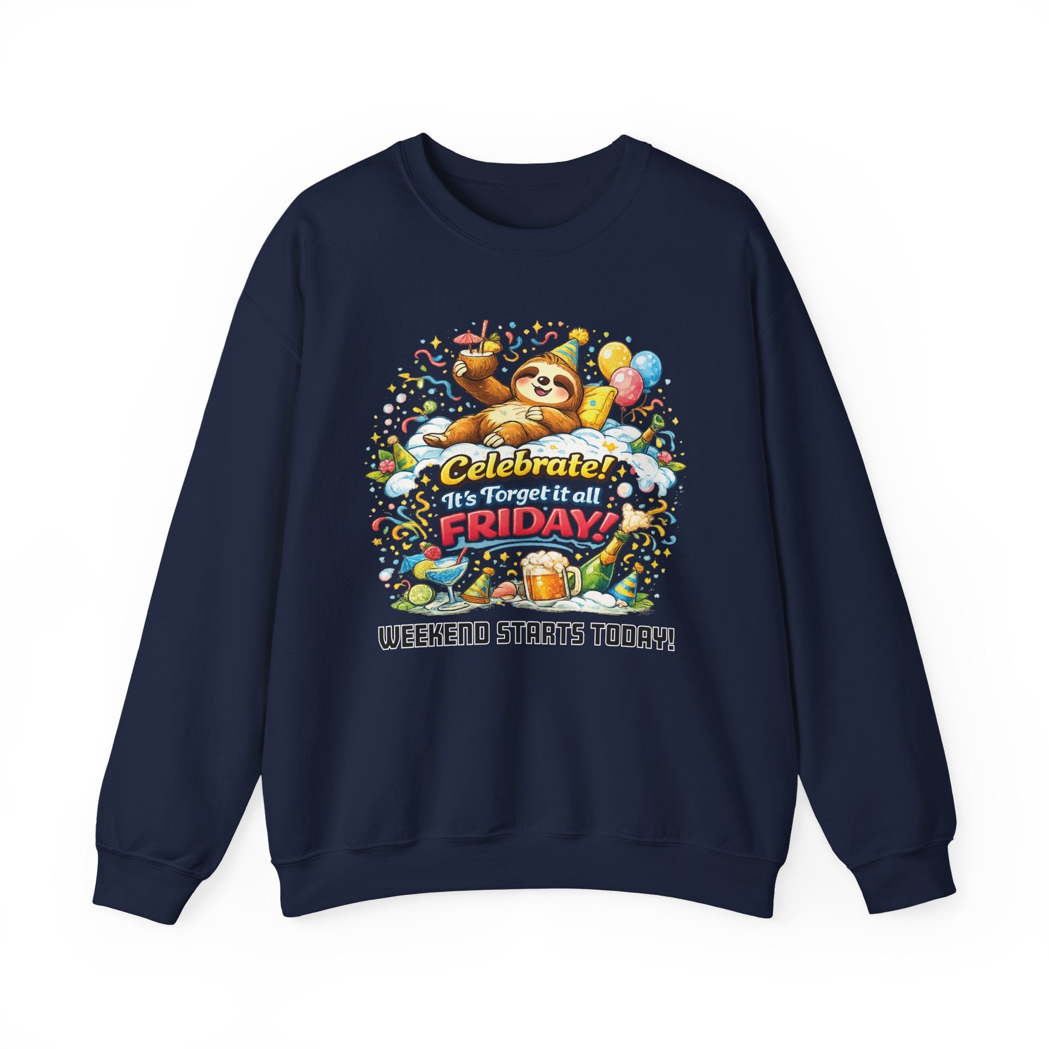 Friday - Procrastination Sloth Series Sweatshirt