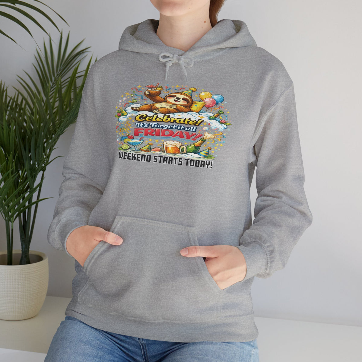 Friday - Procrastination Sloth Series Hoodie