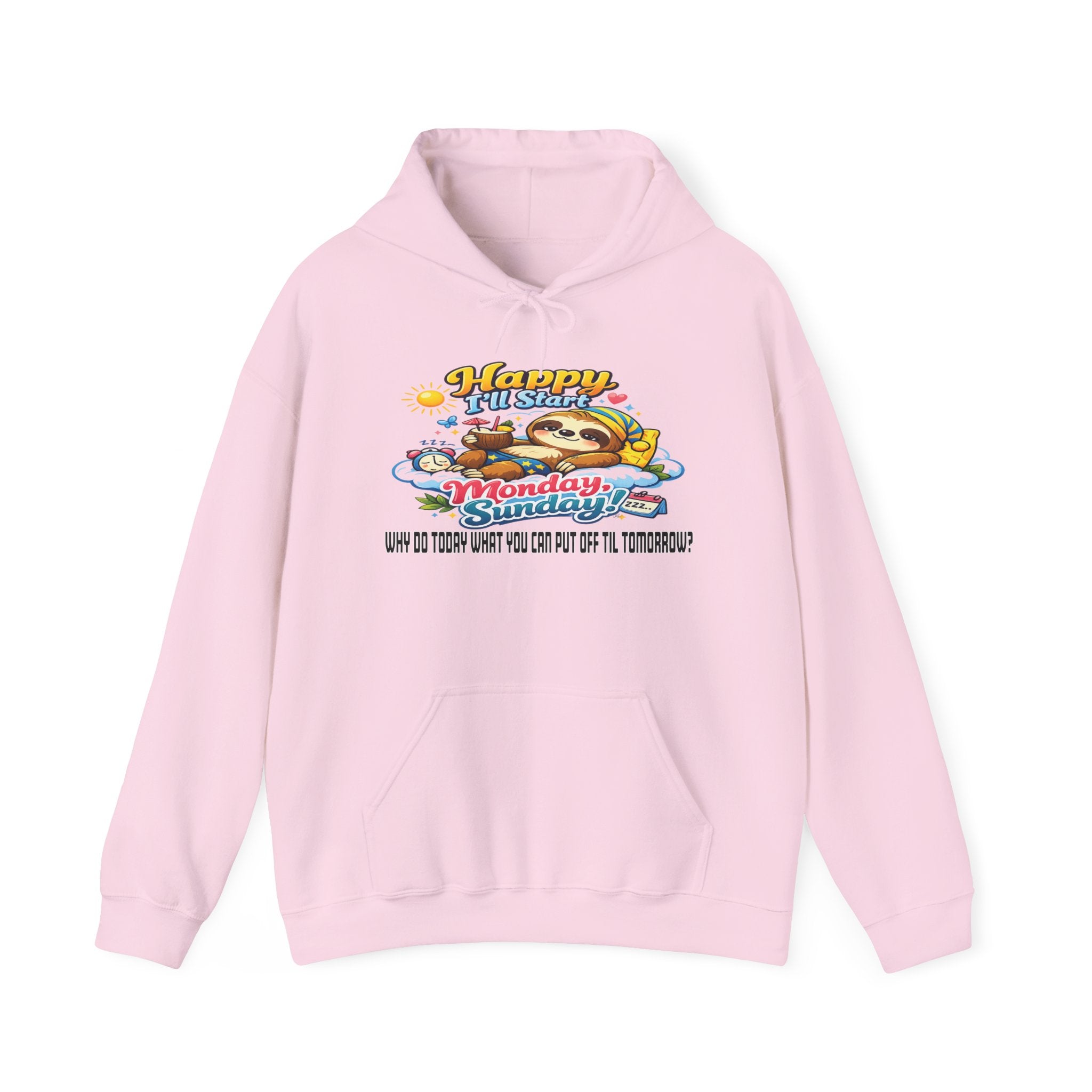Sunday - Procrastination Sloth Series Hoodie