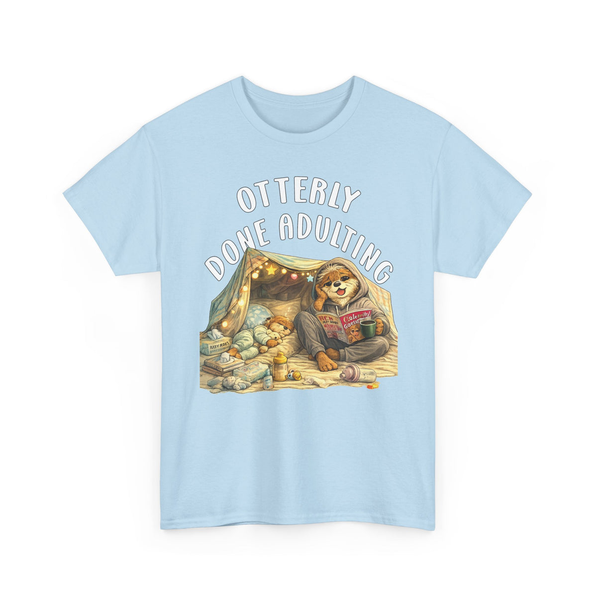 "Otterly Done Adulting" Mom Tee - Otter Series