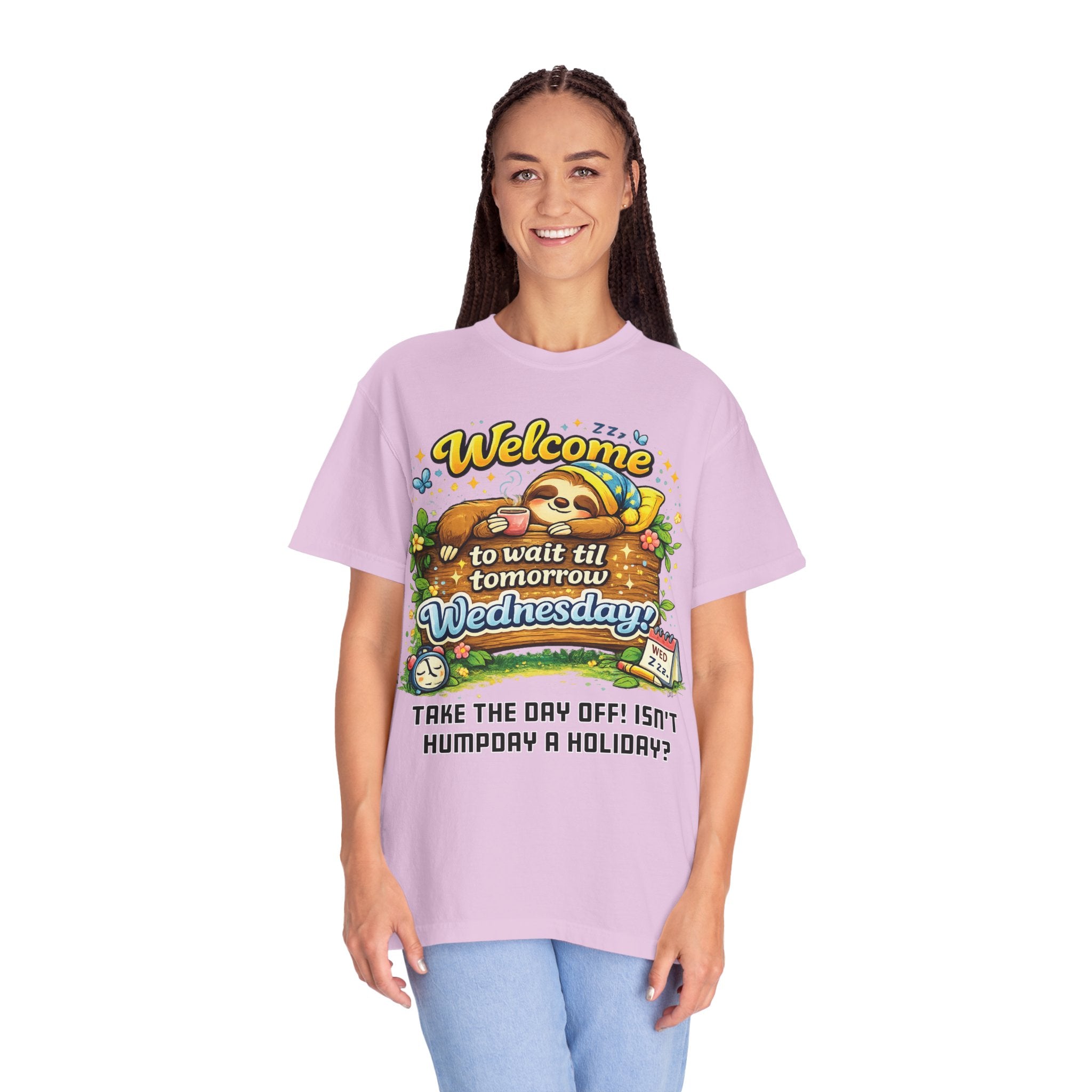 Wednesday - Procrastination Sloth Series T-shirt