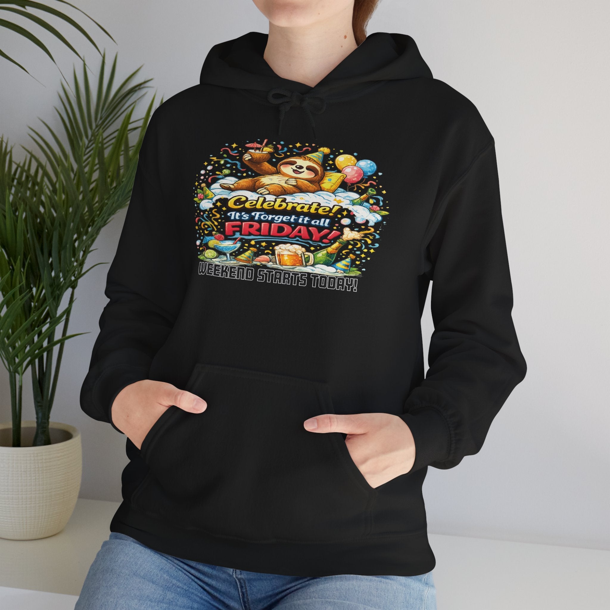 Friday - Procrastination Sloth Series Hoodie