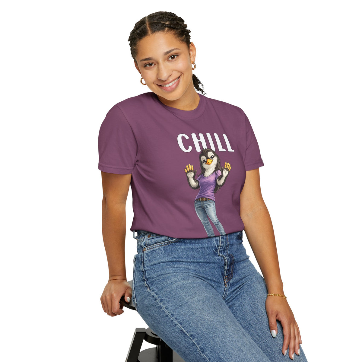 Chill Out Girl T-shirt - Penguin Series