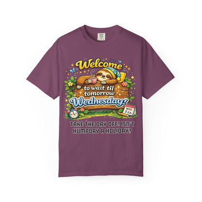 Wednesday - Procrastination Sloth Series T-shirt