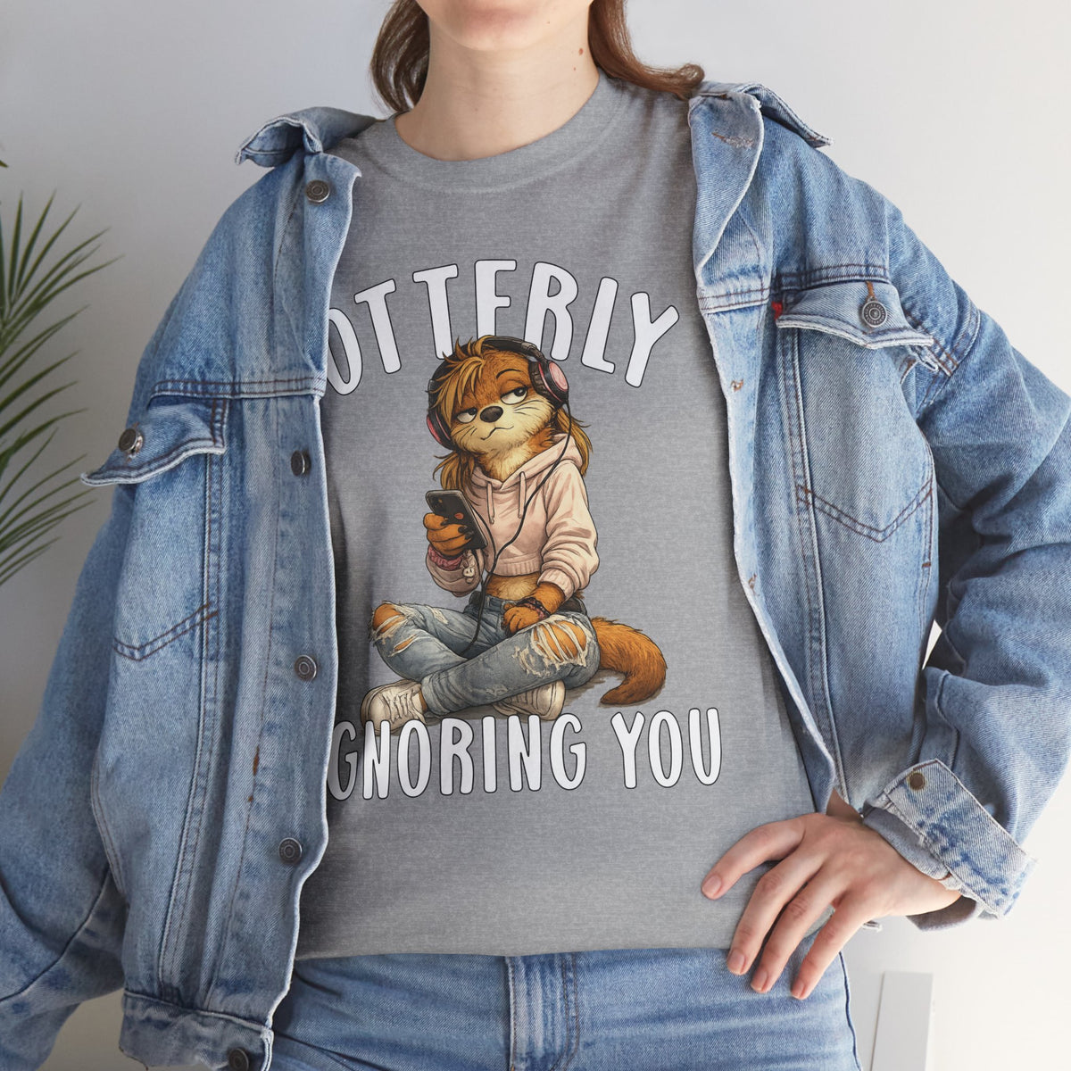 "Otterly Ignoring You" TeenGirl Tee - Otter Series