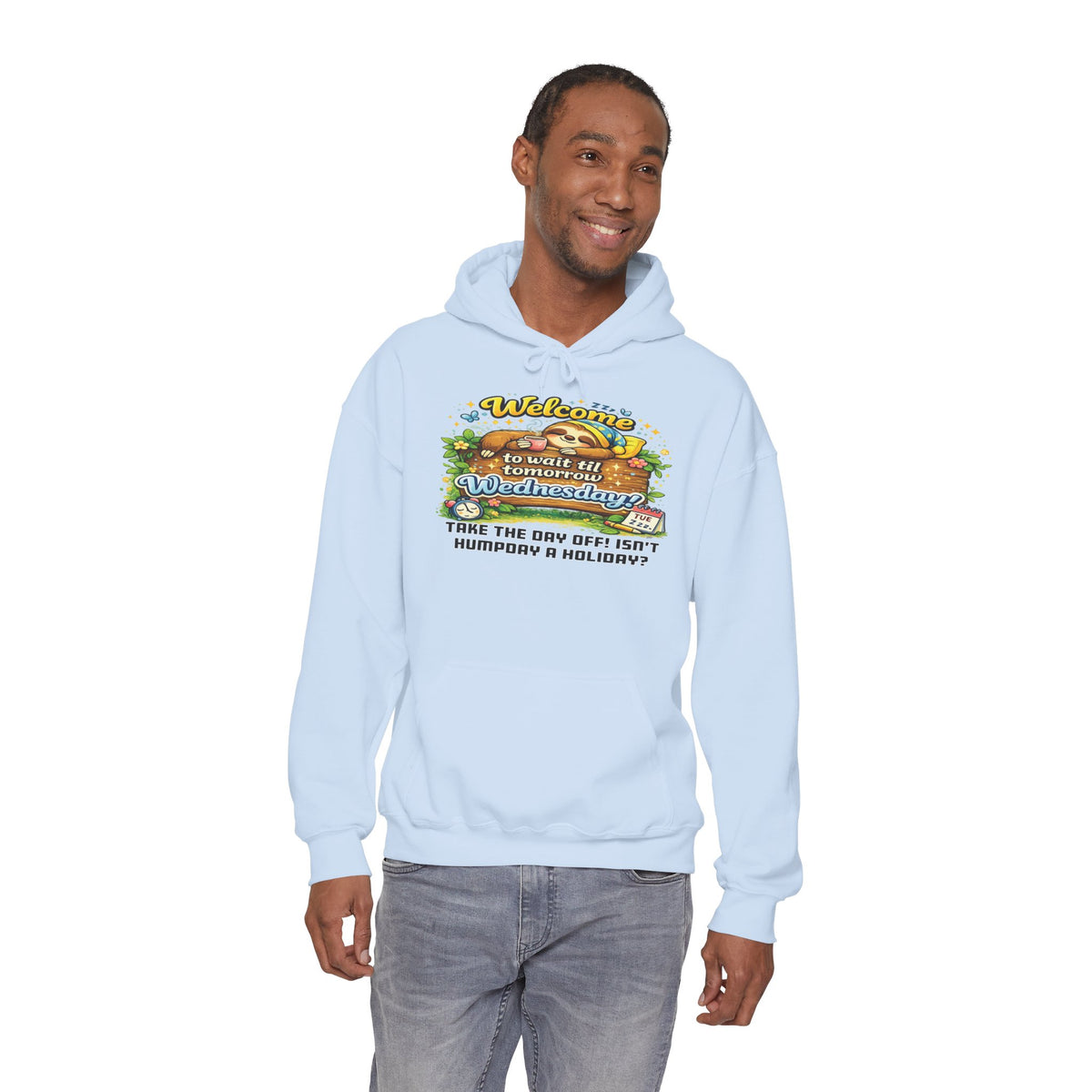 Wednesday - Procrastination Sloth Series Hoodie