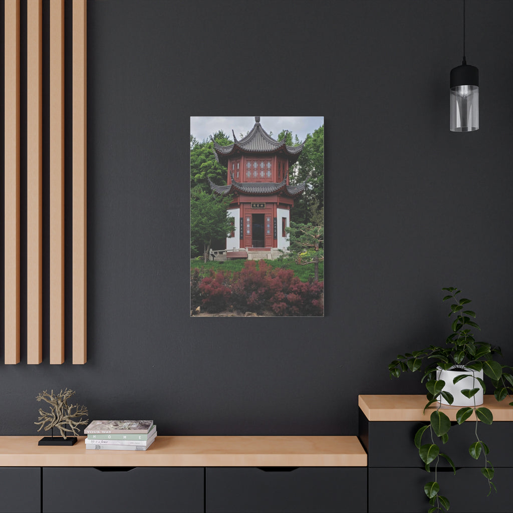 "Pavillion of Friendship" photograph on stretched canvas