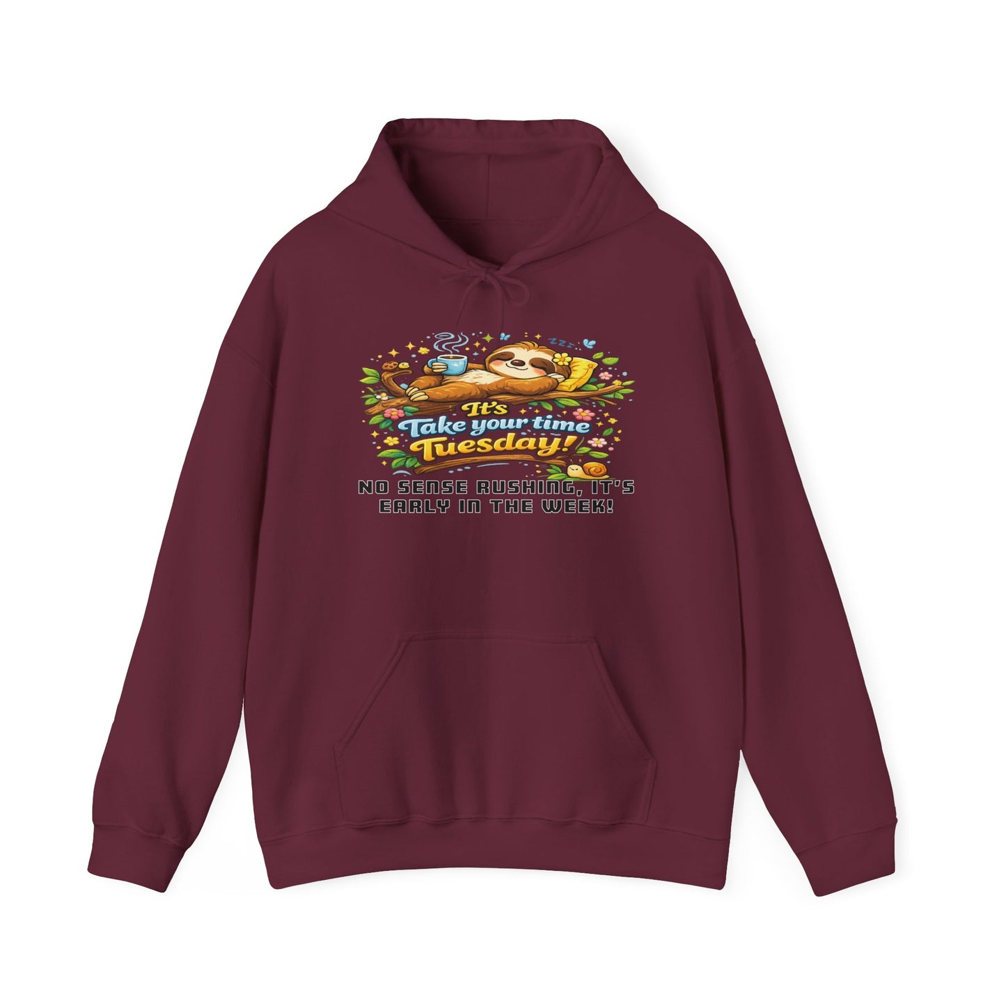 Tuesday - Procrastination Sloth Series Hoodie