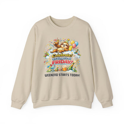 Friday - Procrastination Sloth Series Sweatshirt