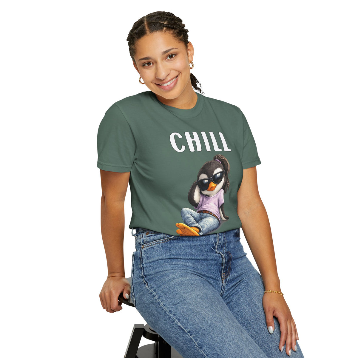 Chill Happens Girl T-shirt - Penguin Series