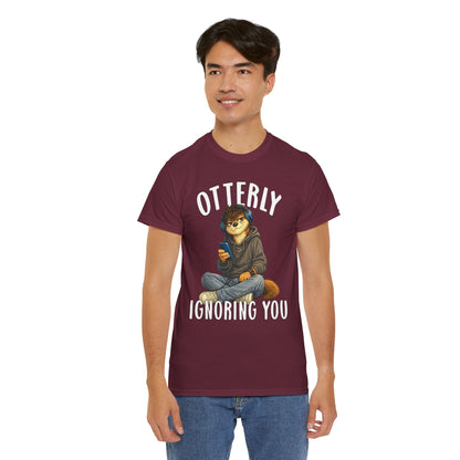 "Otterly Ignoring You" Teen Boy Tee - Otter Series