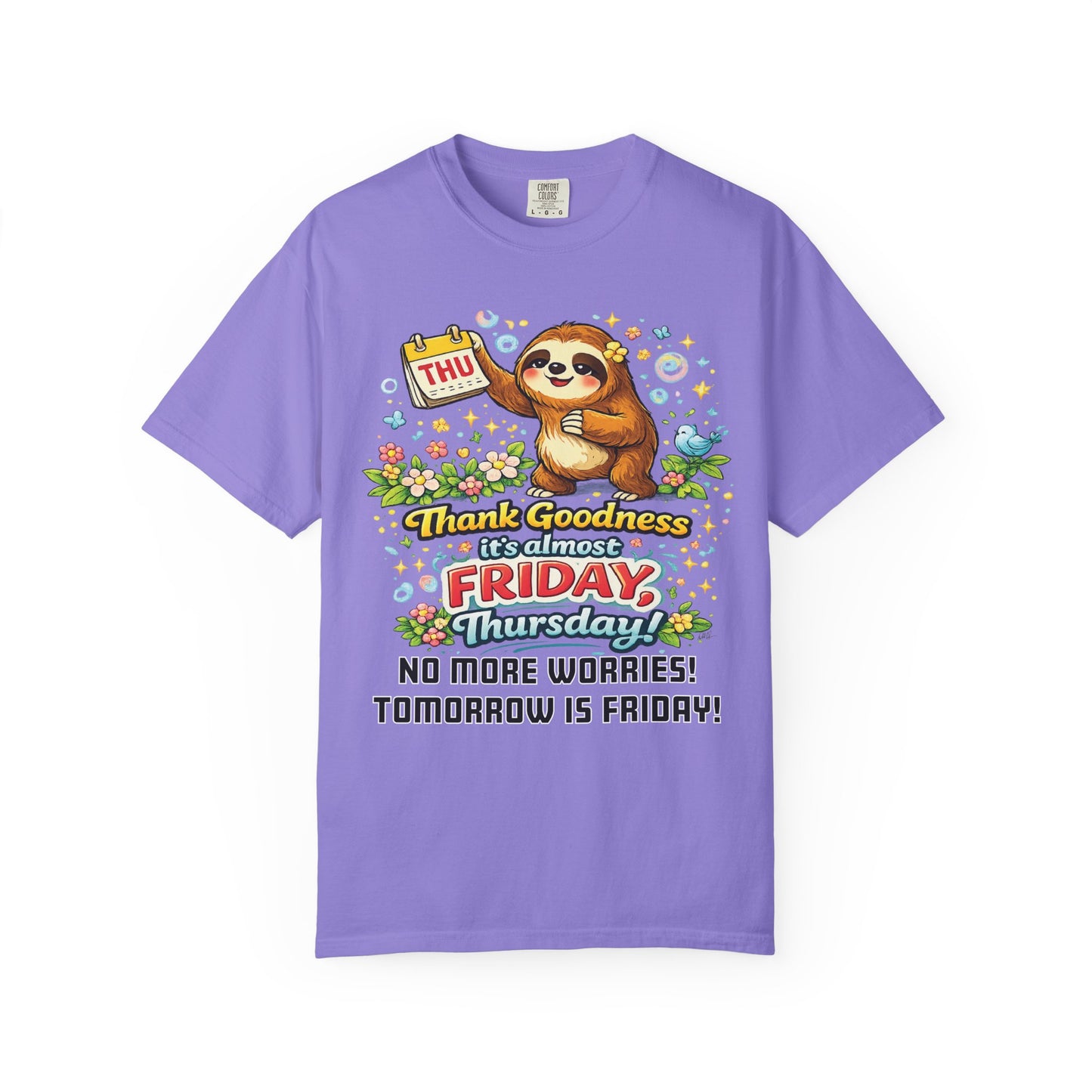 Thursday - Procrastination Sloth Series T-shirt
