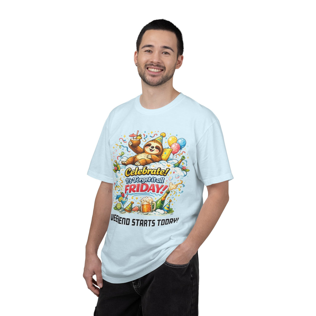 Friday - Procrastination Sloth Series T-shirt