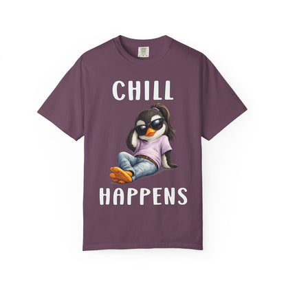 Chill Happens Girl T-shirt - Penguin Series
