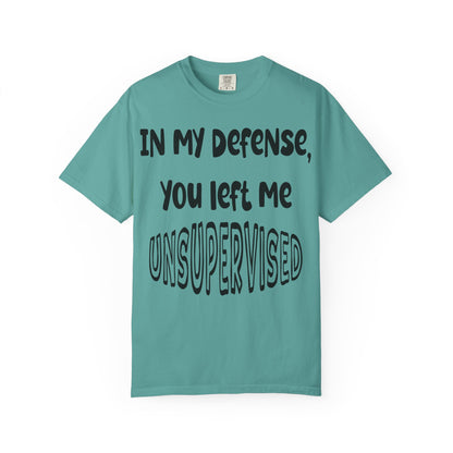 In My Defense I Was Left Unsupervised T-shirt