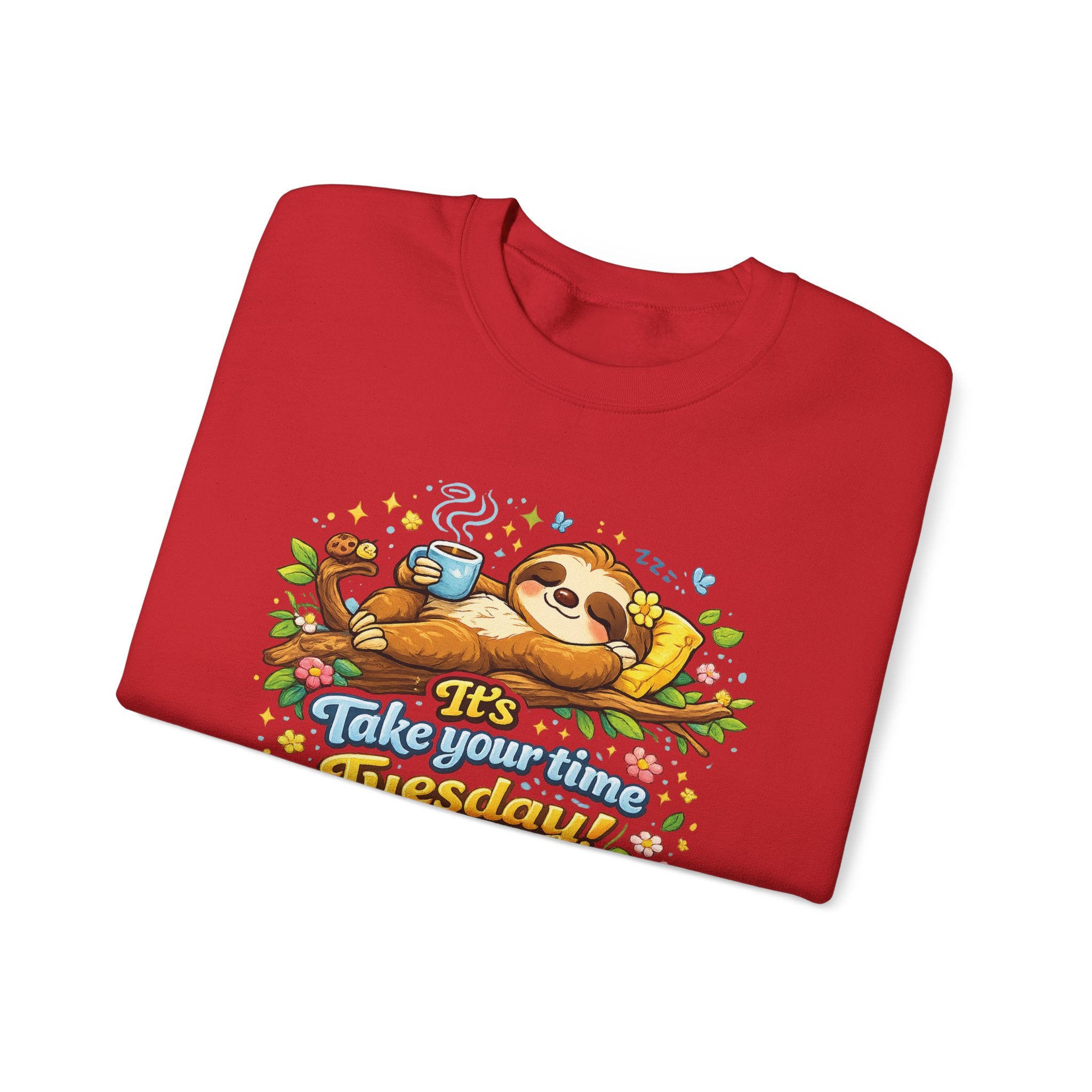 Tuesday - Procrastination Sloth Series Sweatshirt