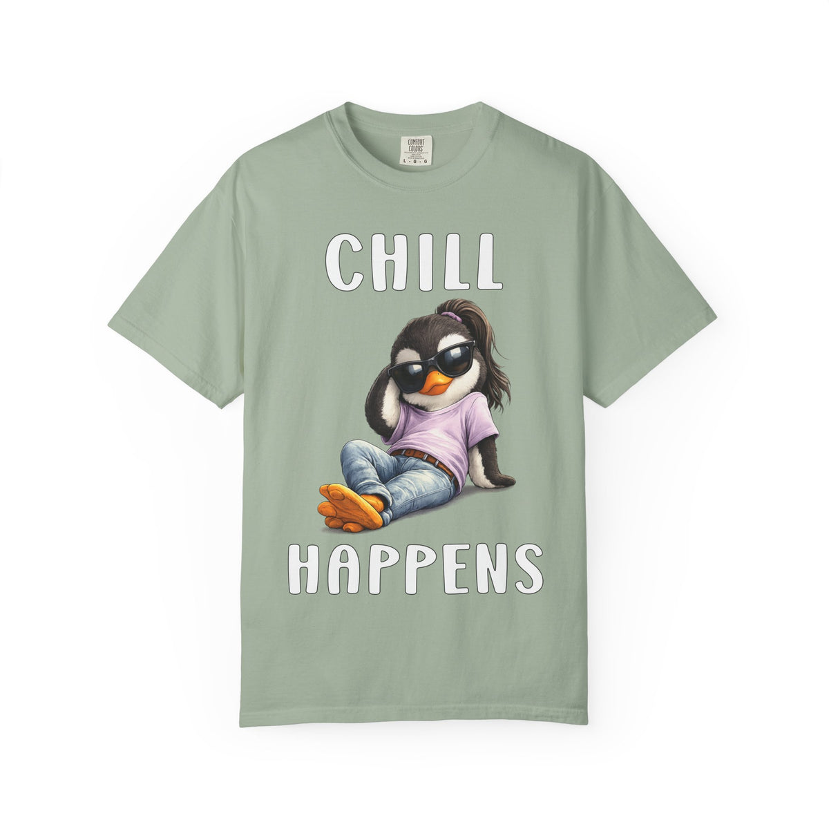 Chill Happens Girl T-shirt - Penguin Series