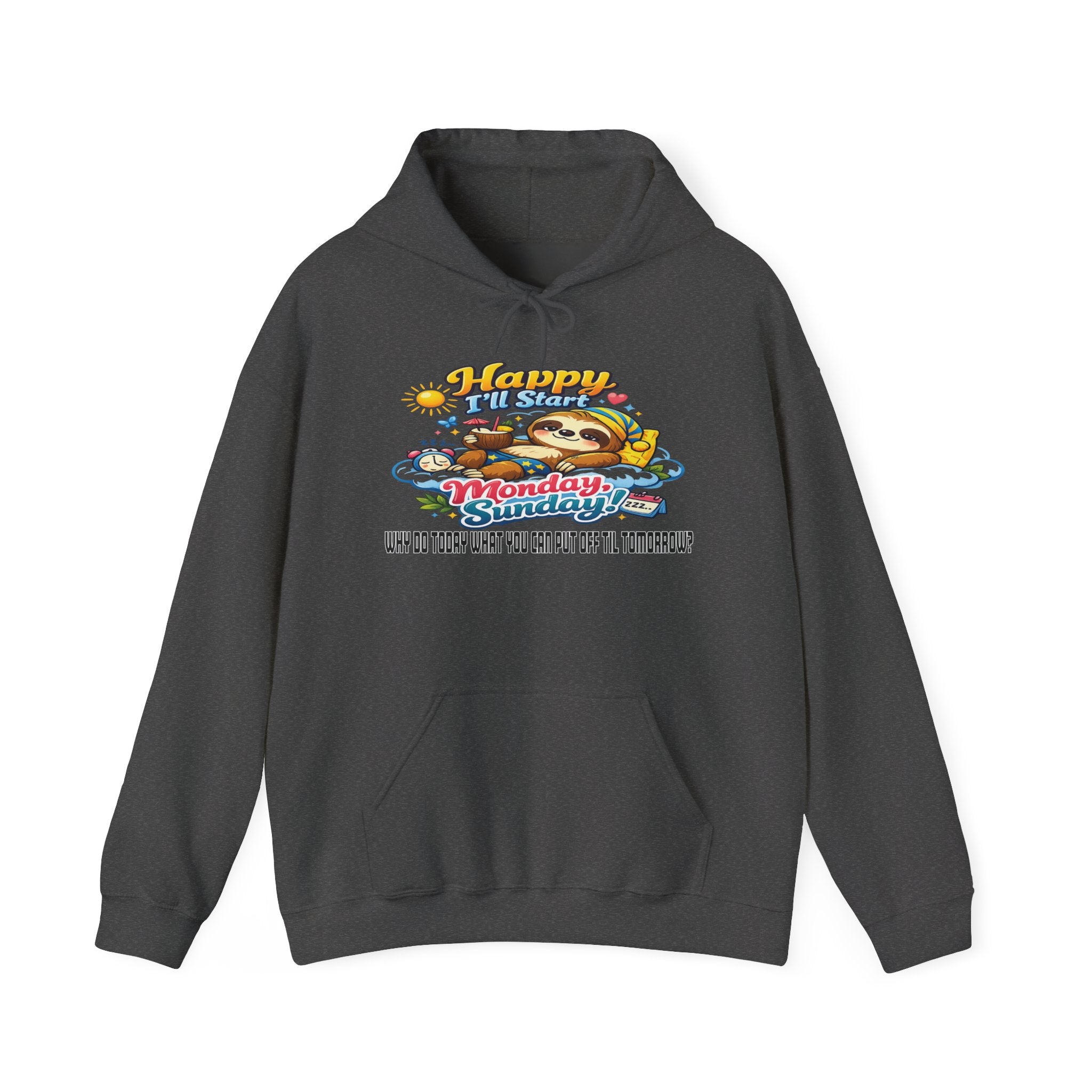 Sunday - Procrastination Sloth Series Hoodie