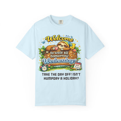 Wednesday - Procrastination Sloth Series T-shirt