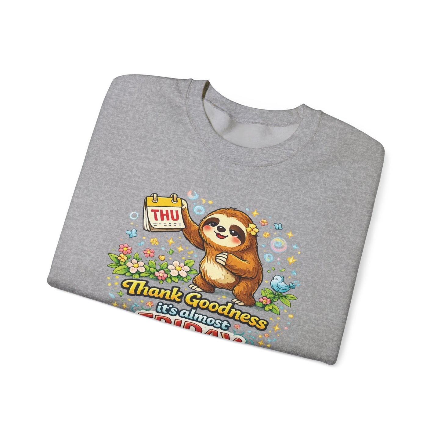 Thursday - Procrastination Sloth Series Sweatshirt