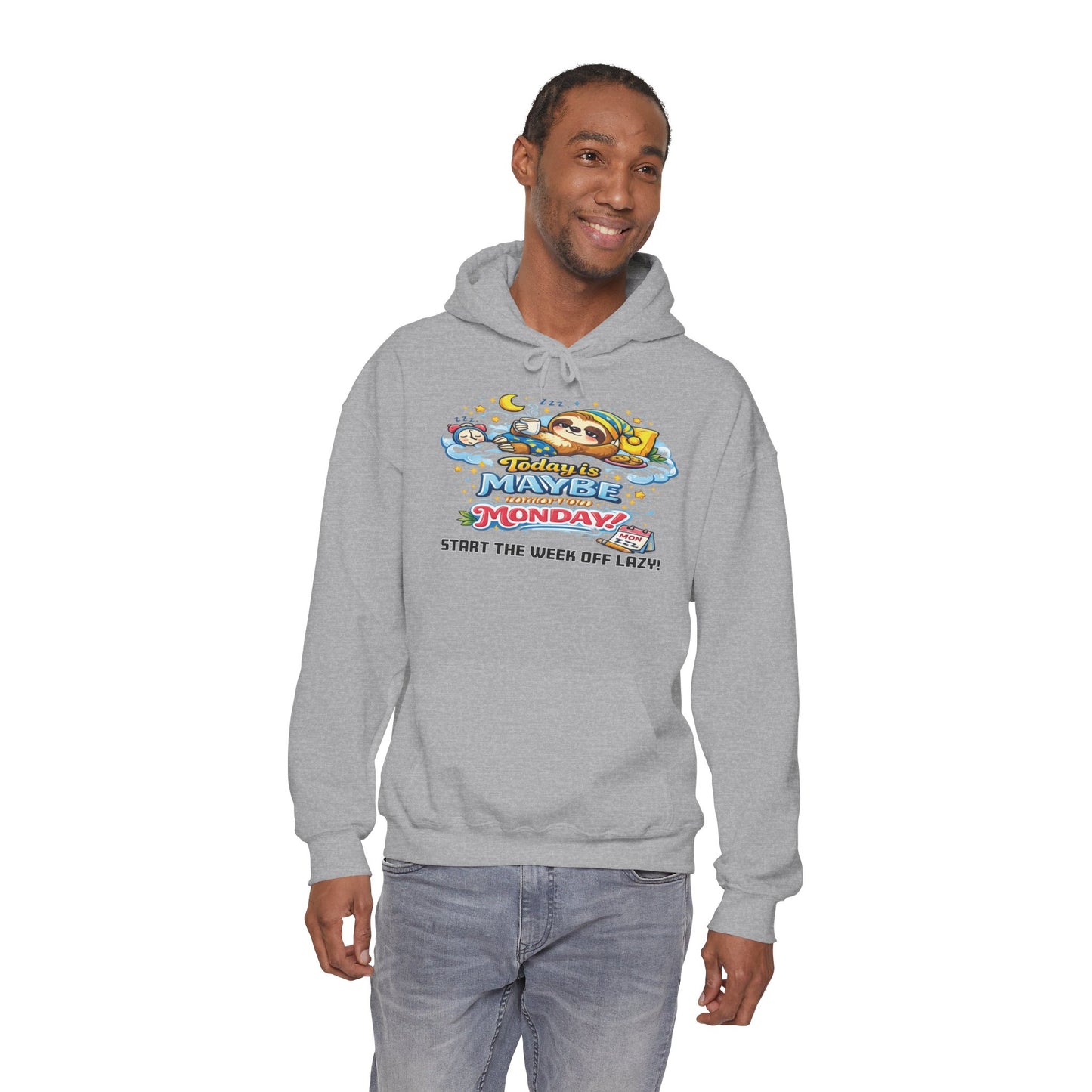 Monday - Procrastination Sloth Series Hoodie