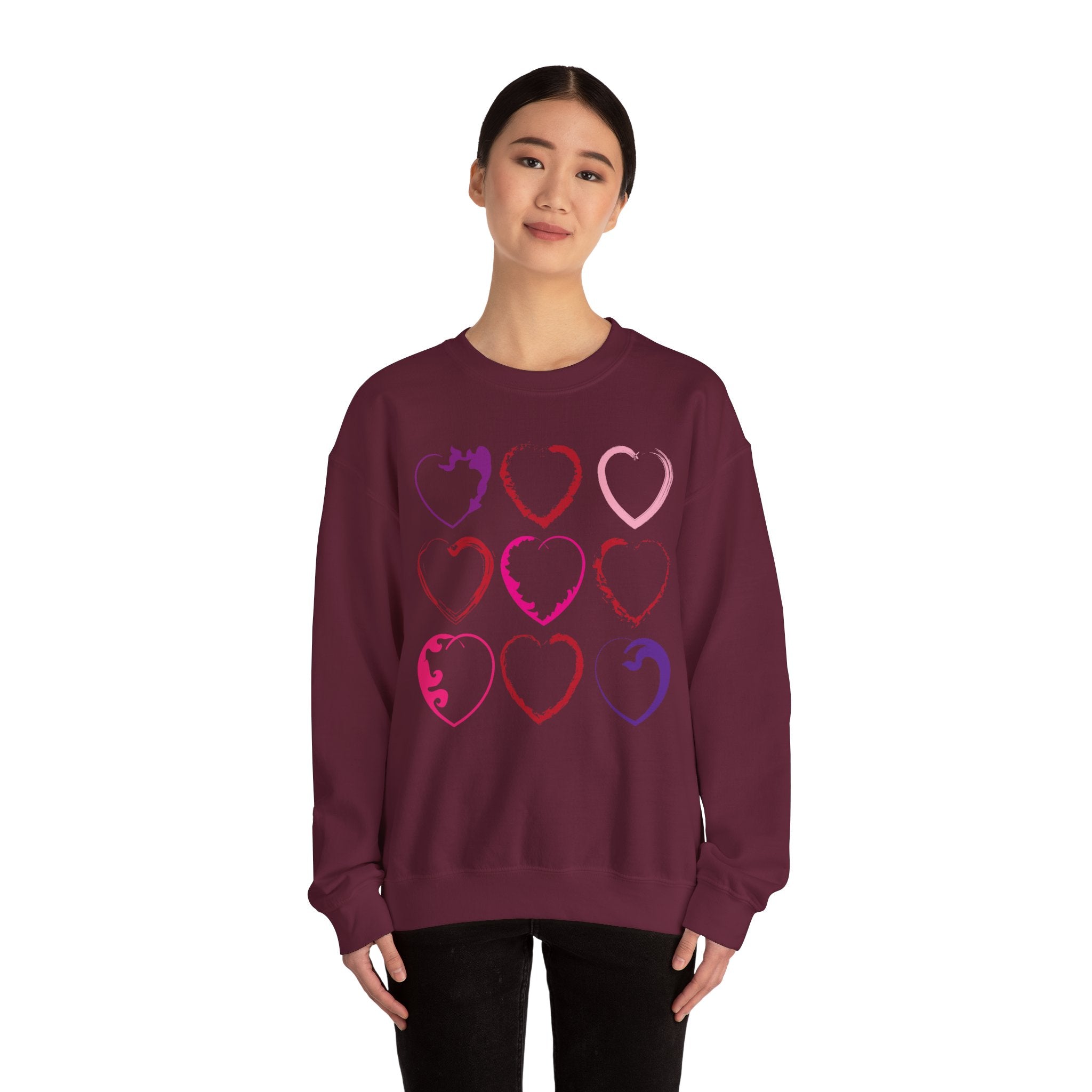 Nine Hearts Valentine's Day Sweatshirt