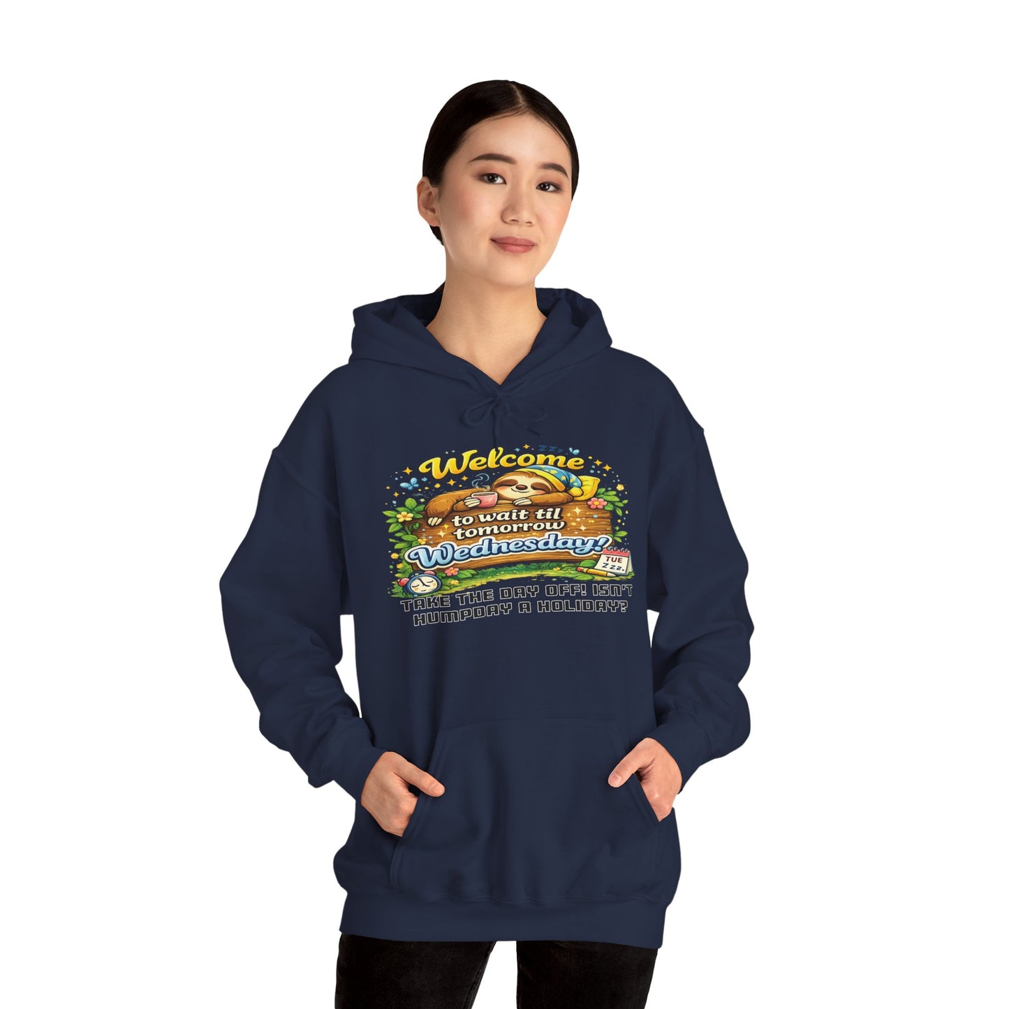 Wednesday - Procrastination Sloth Series Hoodie