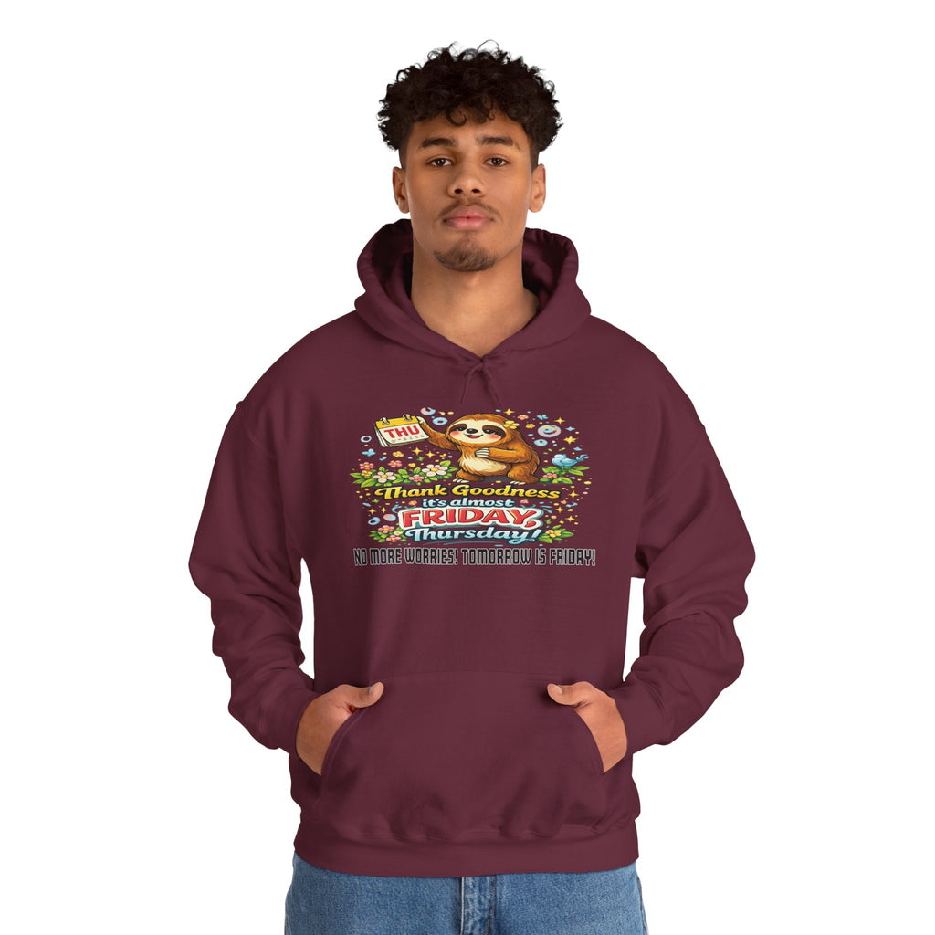 Thursday - Procrastination Sloth Series Hoodie
